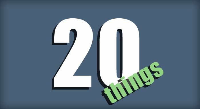 20 things you should do everyday