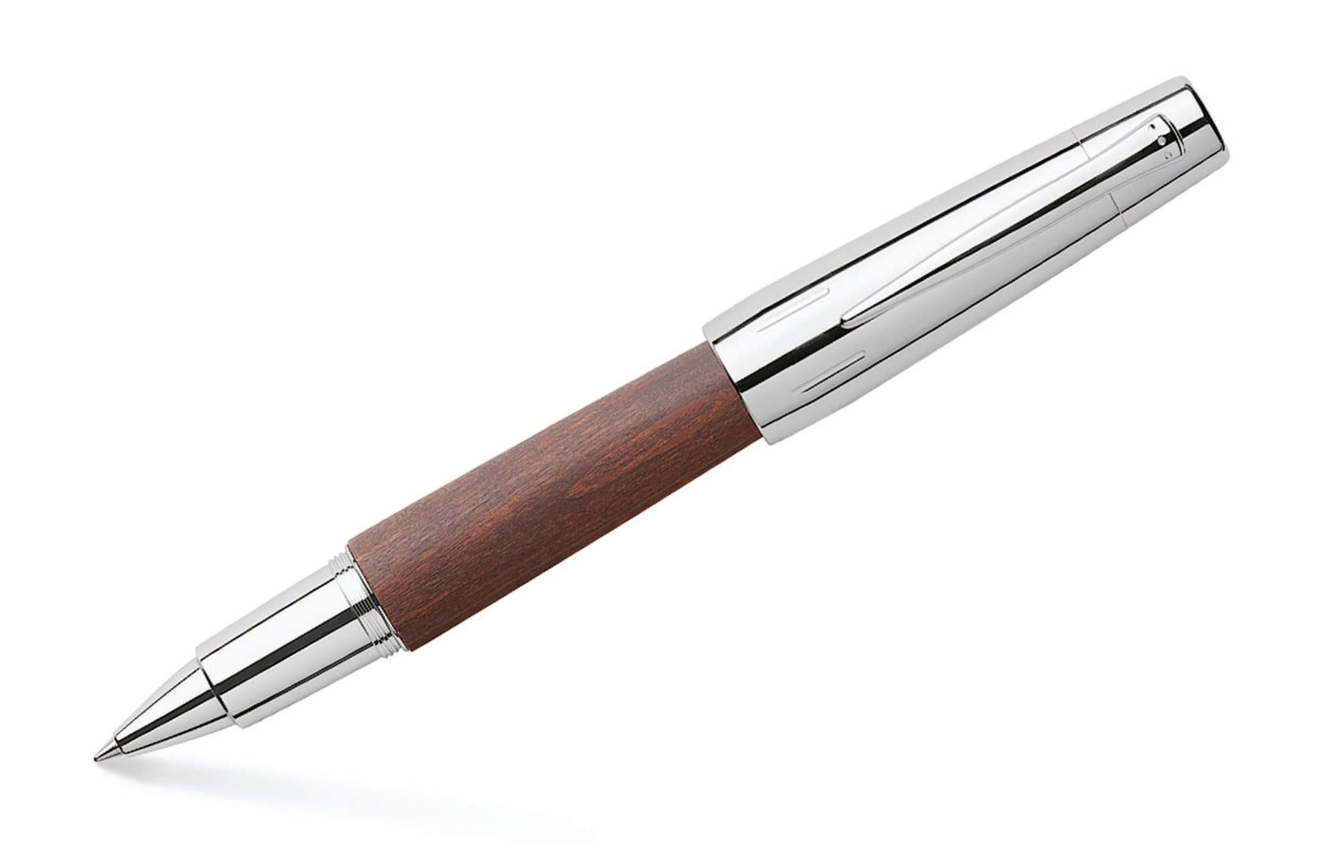 e-motion Dark Brown Wood Rollerball pen