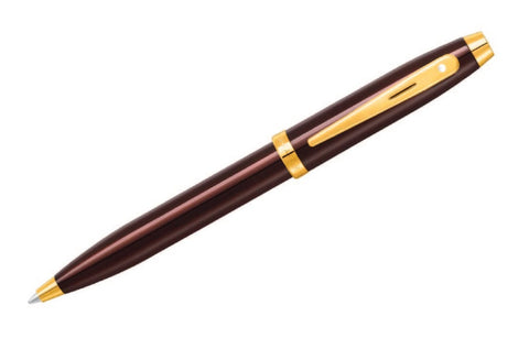 Gift Collection 100 Coffee Brown PVD Gold trim Ballpoint Pen