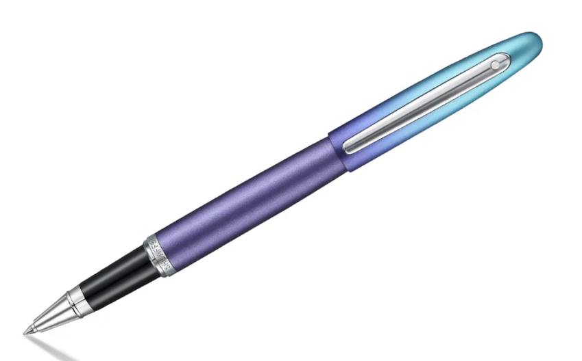 Sheaffer VFM 9430 Expressions Blue and Purple Pearlised Gradient Rollerball Pen with Chrome-Plated Trims (Copy)