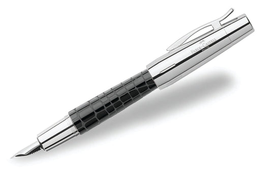 e-motion Croco Black Resin Fountain pen