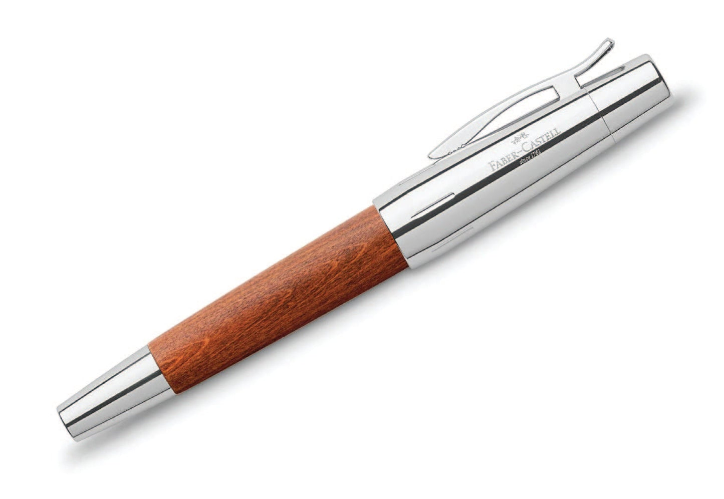 e-motion Red Brown Wood Fountain pen