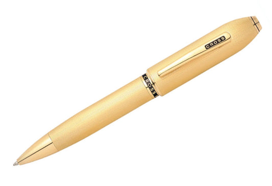 Peerless™ 23KT Heavy Gold Plate with Gold Plated Appointments and Swarovski Crystal Ballpoint Pen