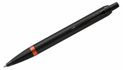 IM - Black Flame Orange Vibrant Rings Ballpoint Pen