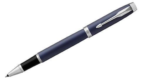 IM - Matte Blue with Chrome Trim Rollerball Pen