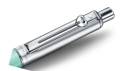 Sheaffer Sentinel Emily in Paris Green Matte Finish Ballpoint Pen with Chrome-Plated Trims and Heart-Shaped Clip Emblem