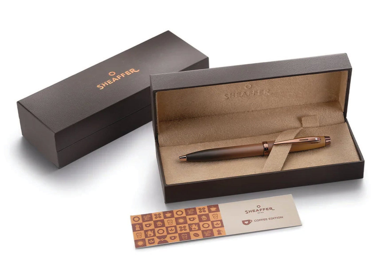 Gift Collection Sheaffer® 100 Coffee Edition Matt Brown Ballpoint Pen with Regal Brown PVD Trims