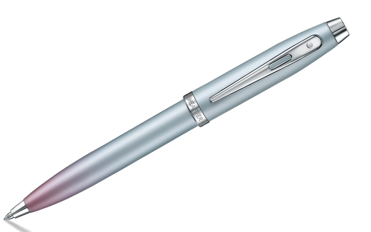 Sheaffer Gift Collection 100 Expressions Blue and Purple Pearlised Gradient Ballpoint pen with Chrome-Plated Trims