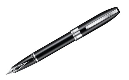 Sheaffer Legacy Glossy Black Inlaid Nib Fountain Pen with Chrome-Plated Trims