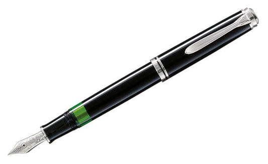 Pelikan M805 Black with silver trim