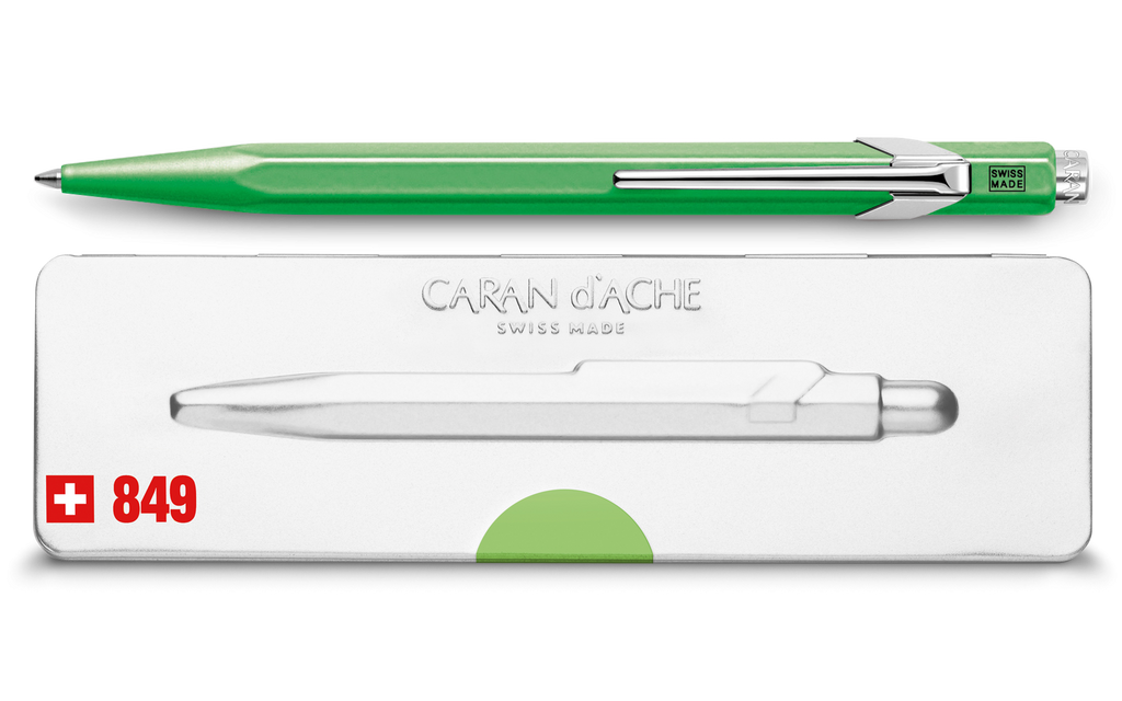 849 Fluorescent Green Ballpoint Pen ( with Box )