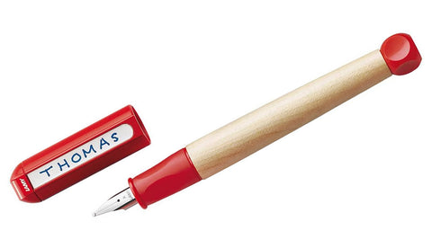 ABC - Wood/Red Grip Fountain Pen