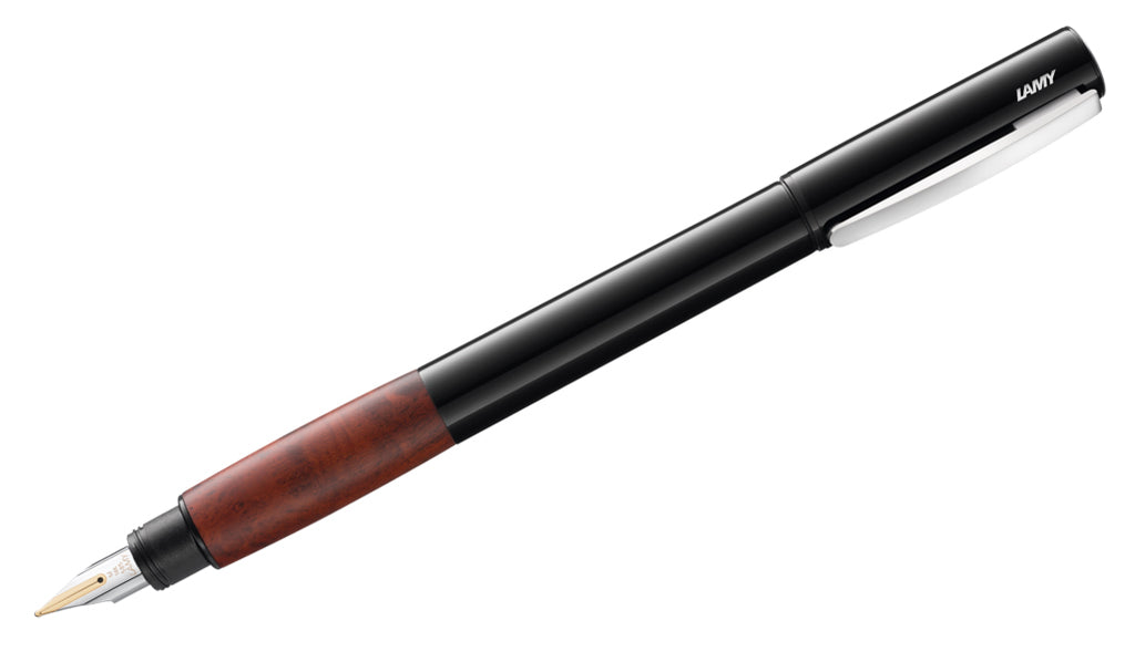 Accent - Brilliant Lacquer Fountain Pen (Grip Section: Briar Wood)