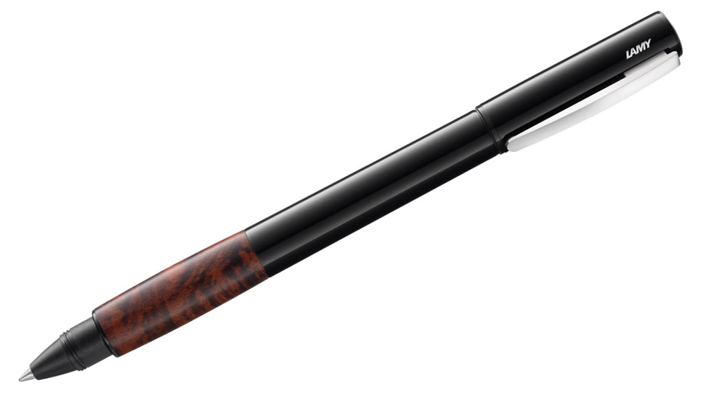 Accent - Brilliant Lacquer Rollerball Pen (Grip Section: Briar Wood)