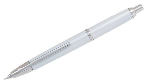 Capless Decimo Vanishing Point Retractable White/RhodiumTrims Fountain Pen