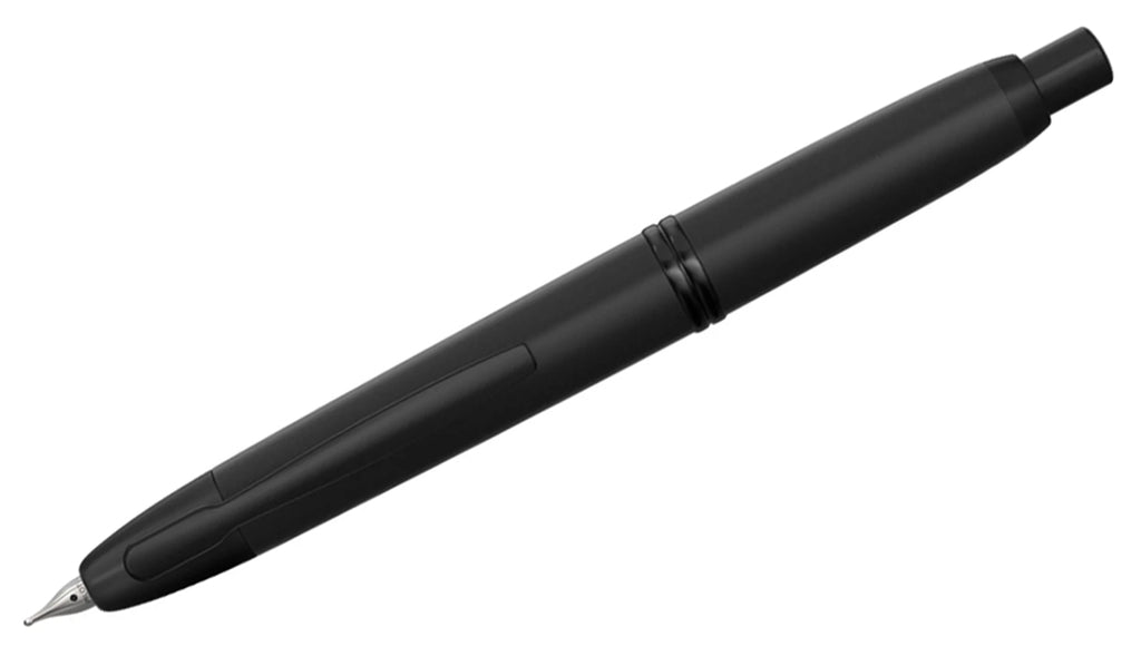 Capless Matte Black Fountain Pen (Medium)