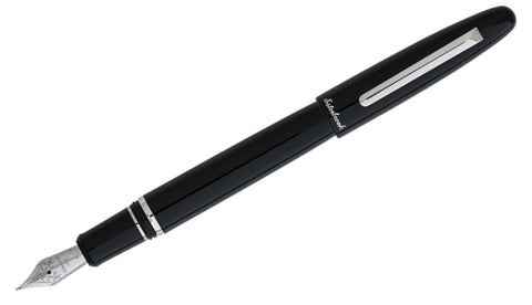Estie Oversize Black Ebony Palladium Trim - Fountain Pen