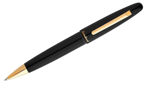 Estie Black Ebony Gold Trim - Ballpoint