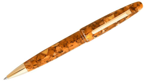 Estie Honeycomb Gold Trim - Ballpoint