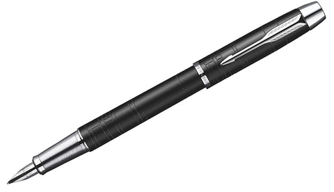 IM - Premium Matte Black Chrome Trim Fountain Pen