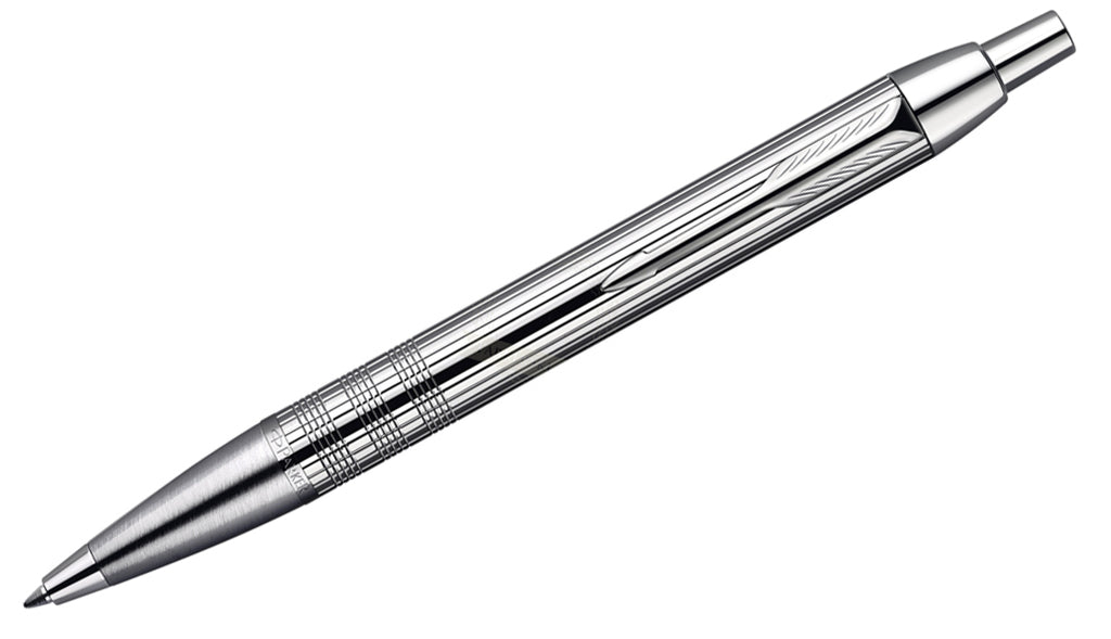 IM - Premium Shiny Chrome Metal Chiselled CT Ballpoint Pen