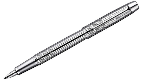 IM - Premium Shiny Chrome Metal Chiselled CT Fountain Pen