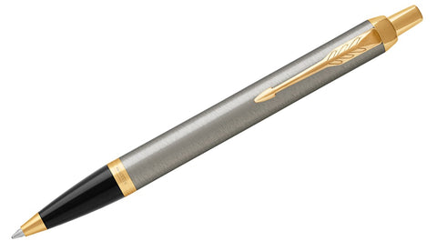 IM - Steel with Gold Trim Ballpoint Pen