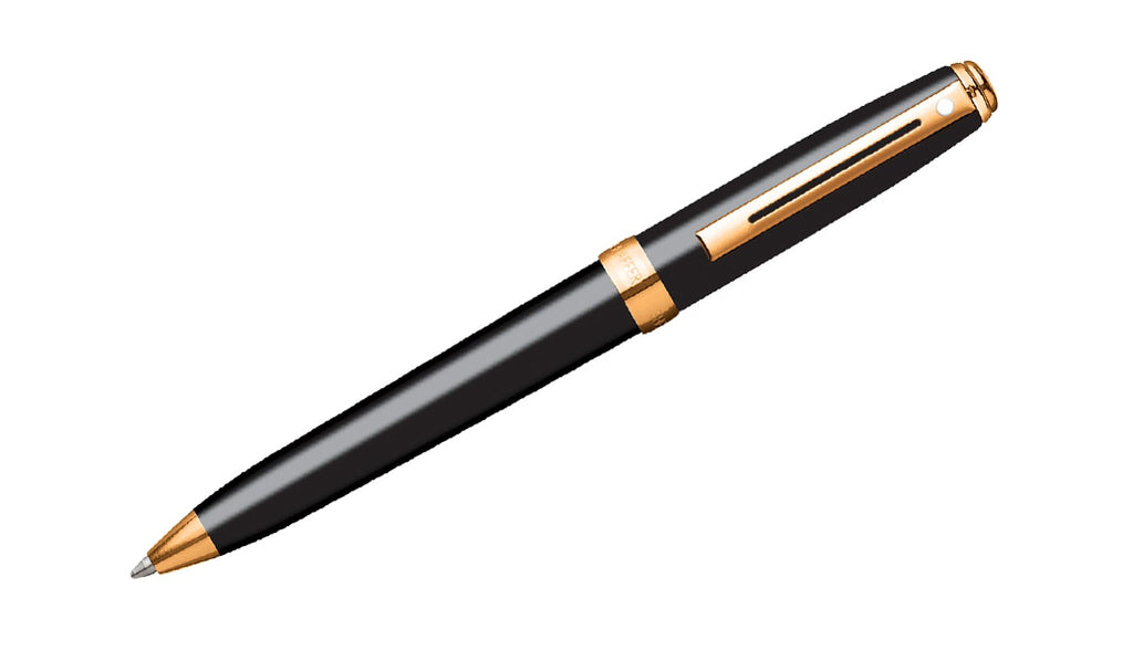 Prelude® Mini Gloss  Black With Gold Tone Trim Ballpoint Pen
