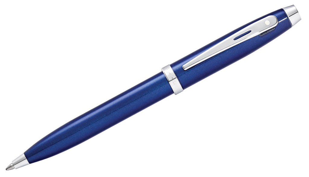 Gift Collection 100 Glossy Blue Lacquer Chrome Trim Ballpoint Pen