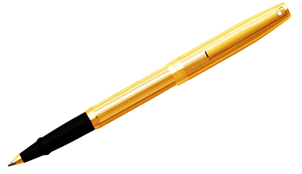 Sagaris™ - Fluted Gold Tone Cap and Barrel Rollerball Pen