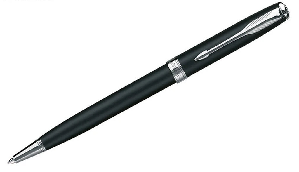 Sonnet - Matte Black Chrome Trim Ballpoint Pen