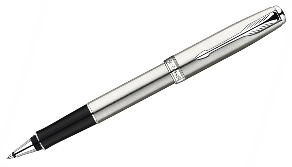 Sonnet - Steel with Chrome Trim Rollerball Pen