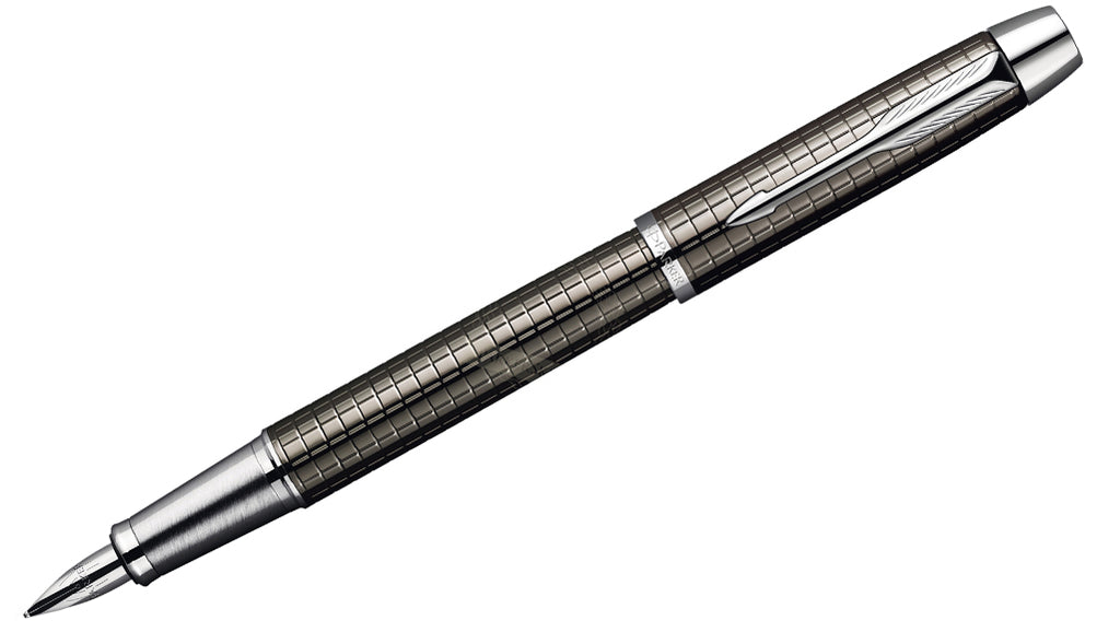 IM - Premium Deep Gun Metal Chiselled CT Fountain Pen